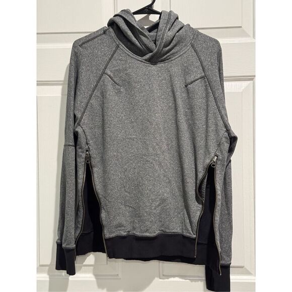 Lululemon Om & Roam Pullover Speckled Black Side Zip Hoodie Sweatshirt Women’s 4 - Picture 5 of 14